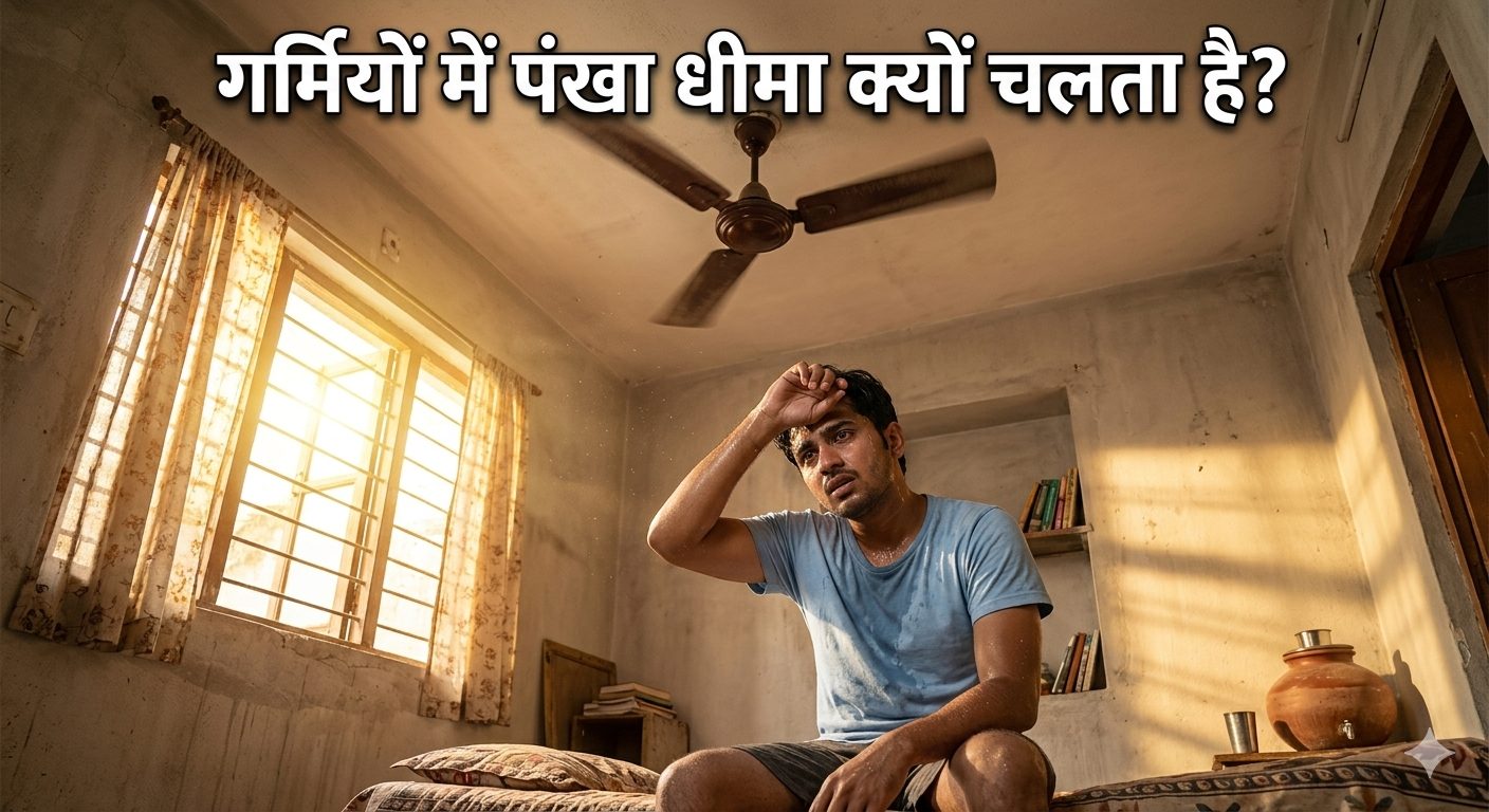 सीलिंग फैन की गति धीमी हो जाए तो क्या करें